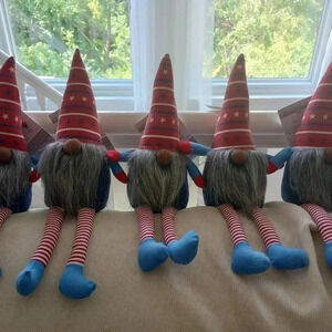 ONE weighted 4th of July decor home gnome Huntington House cottage star red